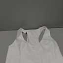 SweatyRocks Women's Solid Button Front Crop Waistcoat V Neck Sleeveless Blazers (Large, White)