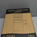 2 Pack 2.7 Gal Bathroom Trash Can with Lid, Automatic Trash Can Small Smart Garbage Can Touchless, Slim Motion Sensor Waterproof Plastic Trash Bins for Bedroom Office Kitchen Toilet Black