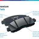 BOSCH BC830 QuietCast Premium Ceramic Disc Brake Pad Set - Front