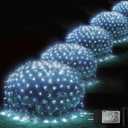 Christmas Net Lights, 510 LED Large Outdoor Net Mesh Lights for Bushes 28x5ft, 8 Modes Waterproof Twinkle String Lights Connectable for Christmas Hedge Yard Garden Party Decor, Cool White