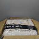 Soalmost 9x12 Washable Area Rugs for Living Room, Vintage Floral Non-Slip Low Pile Natural Rug Soft Throw Large Carpet for Dining Room Bedroom Farmhouse Home Office (Beige, 9'x12')