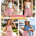 Girls Athletic Sweat Shorts | Active, Basketball, Volleyball, Soccer, Running, Sports, Gymnastics, Dance, Loose Fit, Wide Leg, Pockets, Back to School
