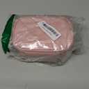 Mini Makeup Bag with Led Mirror, Small Travel Make up Bag 3 Light Modes Adjustable Brightness, for Women Organizer Cosmetic Bag, Portable Travel Train Toiletry Bag, for Pool Parties Work Touch-Ups (Pink)