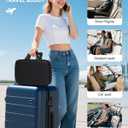 Sino Selected Ergo-Gel Airplane Seat Cushion, Gel-Infused Memory Foam Seat Cushion, Foldable Chair Cushions for Office, Car, Travel, Ergonomic Support & Cooling Design, All-Day Portable Comfort