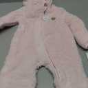 HUGGIES Baby Sherpa Coverall (3-6 Months, Barely Pink)