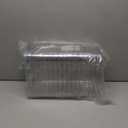 AntStep 12 Pack Clear Plastic Storage Bins, Pantry Organizers and Storage, Clear Pantry Organizer Bins, Plastic Containers with Handle for Kitchen,Freezer,Cabinet,Closet,Bathroom Under Sink Storage (Medium)