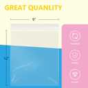 iMailer - 500 Pcs- 9" x 12" Clear Zip Bags - Reclosable Plastic Zip Poly Bags for A4, Letter Sized Documents, Clothing