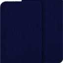 OLANLY Dog Door Mat Set 2-Piece 24x16, Absorbs Moisture and Dirt, Absorbent Non-Slip Washable Doormat, Quick Dry Chenille Mud Mat for Dogs, Entry Indoor Entryway Carpet for Inside Floor, Navy Blue