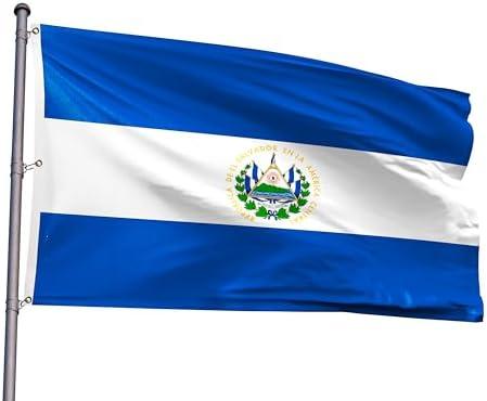 El Salvador Extra Large Flag 6x10FT Giant Salvadoran National Polyester Printed Latin America Flag With 3 Grommets For Salvadoran Themed Festival Event Parade Party Heritage Hispanic Month Decoration