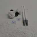 2 Pack Toilet Bowl Brush Without Holder for Bathroom, Under-Rim Double Brush Head, Long Handle Household Cleaning Brushes Set (2 Pack Grey Brush Without Holder)