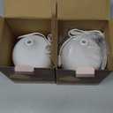 SALKING Essential Oil Diffuser (Set of 2), 100ml Small Aromatherapy Diffuser with Auto Shut-Off, Ultrasonic Diffusers for Essential Oils, Cool Mist Humidifier with Warm White Lights, for Office Home