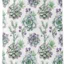 Succulent Blanket Botanical Floral Throw Blankets Lightweight Flannel Throws for Camping Couch Chair Office Bed Home Spring Summer Decor Gifts for Plant Lover,60x50inch