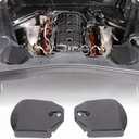 Rear Strut Tower Covers Compatible with Chevrolet Corvette C8 2020-2023, ABS Plastic Engine Bay Shock Protection Panel Cover Trim, 2pcs C8 Accessories (Carbon fiber pattern)