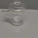 CNGLASS Glass Tea Cup with Removable Infuser and Lid,10oz Thickened Glass Infuser Mug,Borosilicate Glass Mug for Loose Leaf Tea,Teabags (Clear)