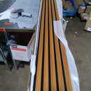 Art3d 4 Pieces 94.5" x 7.9" Acoustic Slat Wood Wall and Ceiling Panels,Fluted Modern Sound Absorbing Panels, Teak