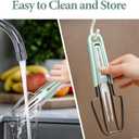 2 x Watermelon Cutter Slicer Tool, New Stainless Steel Watermelon Popsicle Fork Tool, 3-in-1 Multi Melon Slicer Fruit Cutting for Camping Kitchen Gadgets (Green)