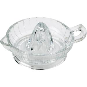 HIC Kitchen Citrus Juicer Reamer With Handle And Pour Spout, Heavyweight Glass, For Fresh Juice, Cooking, And Cocktails