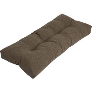 FUNHOME Outdoor Bench Cushion 42x18Inch, Long Seat Pads-Brown | Non-Slip Patio Bench Cushion, Water Resistant, Tufted Loveseat Cushion for Garden, Swing, Settee, Window, Wicker, Front Porch