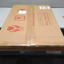 HOMECOOKIN Irregular Wall Mirror, Asymmetrical Decorative Mirror with Black Aluminum Frame, 36" H x 20" W, for Living Room, Bedroom, Bathroom, Entryway