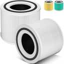 2 Pack HEPA 14 Replacement Filter Fit For 240 Air Purifier, For HEPA 14 Air Purifier Filter Replacement with Activated Carbon, 3-in-1 True HEPA 240 HP-14 (White)