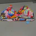 Yonique Women Two Piece Bathing Suits Push Up Bikini Set Halter Swimsuit Vintage Swimwear Colorful Floral L