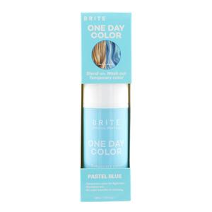 Brite One-Day Hair Color Mousse - Pastel Blue - Perfect For Lighter Hair with Mess-Free Application - Temporary Hair Color Dye (Pastel Blue, 3.38 Fl Oz)