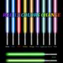 jvmusaber Dueling Lightsaber for Kids Adults, Light Sword Toy with 20 RGB Colors 4 FX Sounds, USB Rechargeable Metal Hilt