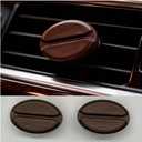 2 Pcs Car Air Fresheners Vent Clip Coffee Bean Natural Gypsum aromatherapy essential oil diffuser Bitter Coffee Scent perfume fragrance Long Lasting Decorative Accessories decor gift (brown)