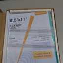 MaxGear Acrylic Sign Holder 8.5x11 Inches 2 Pack, Double Sided Clear Display Stand Table Top Paper Holder, Vertical Menu Flyer Stand, Plastic Frame for Stores, Restaurants, Hotels, Offices