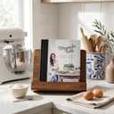 Beautiful Cookbook Stand for Your Kitchen Counter - Solid Wood Stand Easily Keeps Cook or Recipe Books Open for Convenient Cooking - Perfectly Fits Your iPad/Tablet and Enhances Any Kitchen Decor