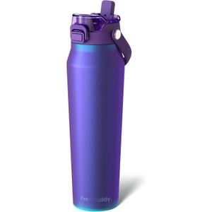 Frost Buddy 32oz Insulated Water Bottle with Straw & Chug Lid | Leak-Proof Stainless Steel | 24-Hours Cold | Sweat-Proof, Cup Holder Friendly | Ideal for Gym, Travel, Sports & Everyday Hydration (Nebula)