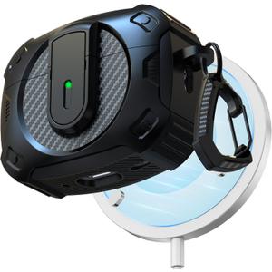 RFUNGUANGO for AirPods Pro 2nd Generation Protective case, 2024 New Space-Themed Protective case. Compatible with Airpods Pro 1/2 and, Works with MagSafe(AirPods Pro2 Case, A-Black)
