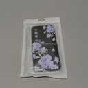 CASBST for Galaxy A36 5G Phone Case, Fashion Flower Pattern Design Girls Women Liquid Silicone Cover, Slim Shockproof and Scratch-Resistant Soft Case for Samsung A36- Black