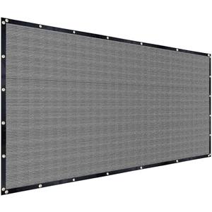 FAIR WIND Shade Cloth 90% Sun Shade Fabric Privacy Screen Shade Cover Patio Canopy with Grommets Shade Net for Garden Outdoor Pergola 10 x 12 FT - Grey