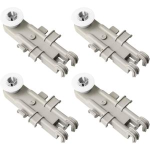 4 Pack 8268743 Dishwasher Upper Rack Wheel Replacement Part Compatible with Whirlpool Kenmore KitchenAid Dishwashers - Replaces WP8268743 AP6012252 PS11745459