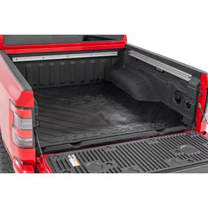 Rough Country Rubber Bed Mat for Nissan Frontier (2005-2024) - Fits 5' (60") Bed, Non-Slip, Tear-Resistant Truck Bed Protection