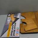 AZEN Toilet Stool Squat Adult, Wood Poop Stool for Bathroom Adults, 7 Inch Height (Yellow (1 Pack))