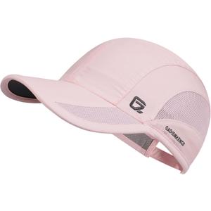 GADIEMKENSD Quick Dry Run Hat Cooling Breathable Mesh (Pink, M)