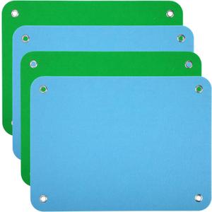 Yunsailing 4 Pieces Felt Board for Toddlers Classroom Flannel Board Stories for Preschool Homeschooling, Kids Felt Story Activity Wall Hanging Children Birthday Gifts, 11.8 x 15.75 Inch, 2 Colors (Blue, Green)