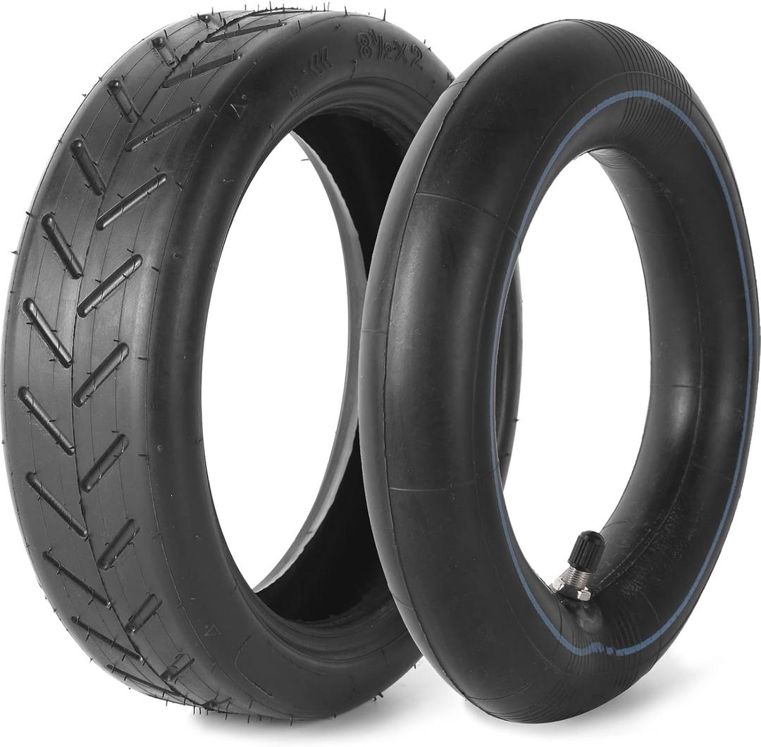 AR-PRO 8.5" Electric Scooter Tire and Tube, 8 1/2 X2 Scooter Replacement Wheels, 50/75-6.1 Compatible for Gotrax Gxl V2/Xiaomi M365/Pro Electric Scooter Tires, Straight Valve