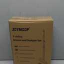 JOYMOOP Broom and Dustpan Set, Upright Standing Brooms for Sweeping Indoor, Light Weight Stainless Steel can be Hung on The Wall, Suitable for Pet Hair, Carpet, Floor