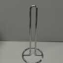 Spectrum Euro Paper Towel Holder Chrome  Freestanding Countertop Dispenser for Kitchen, Easy Tear Access, Sleek Modern Design, Fits Standard Rolls, Durable Steel Construction