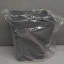 1-Pack 3.5 Gallon Plastic Trash Bin with Lid, Swing Lid Trash Can, Gray