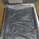 Casaottima 47" TV Stand with Open Storage Shelves up to 55 Inch TVs, Entertainment Center with Fabric Drawers, TV Console Table with Soundbar Shelf TV Stand for Living Room Bedroom, Vintage and Black