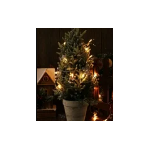 Lighted Festive Christmas Ornament Garland