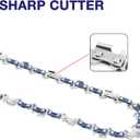 4 Pack 16 Inch Chainsaw Chain 3/8" LP Pitch .043'' Gauge 55 Drive Links fits Stihl MS170, MS171, MS180c and more