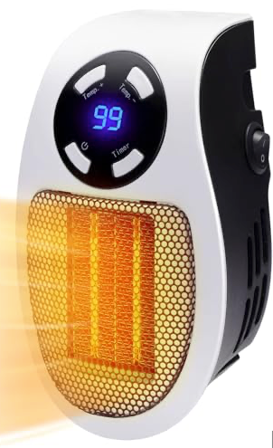 Office Portable Heater, HD LED Display EasytoUse Portable Heater with Remote Control for Bedroom