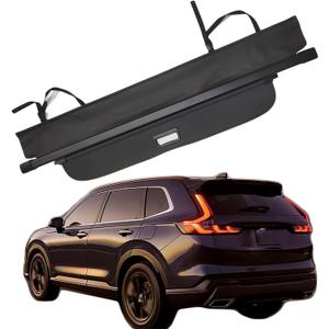 kaungka Protective Cargo Cover Compatible for 2023 2024 Honda CRV (Include Hybrid) Durable Black Rear Trunk Shield Retractable(Updated Version:There is No Gap Between The Back Seats and The Cover)