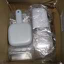 No Mess Bird Feeder & Water Dispenser Set - Automatic Feeding & Hydration, Parakeet Cage Accessories for Parrots, Cockatiels, Finches, Lovebirds & Budgies (Gray)