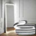 White Mirror Light-16.4ft 600leds Dimmable Hollywood Style Vanity Make Up Light LED Neon Lights (Mirror not Inlcuded)